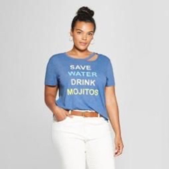 Save Water Drink Mojitos Tee - Picture 2 of 3